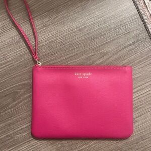 New Kate Spade Fuchsia Wristlet Clutch